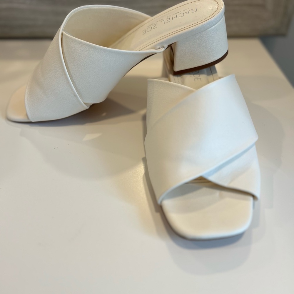 Rachel Zoe Women's White Slide Sandals